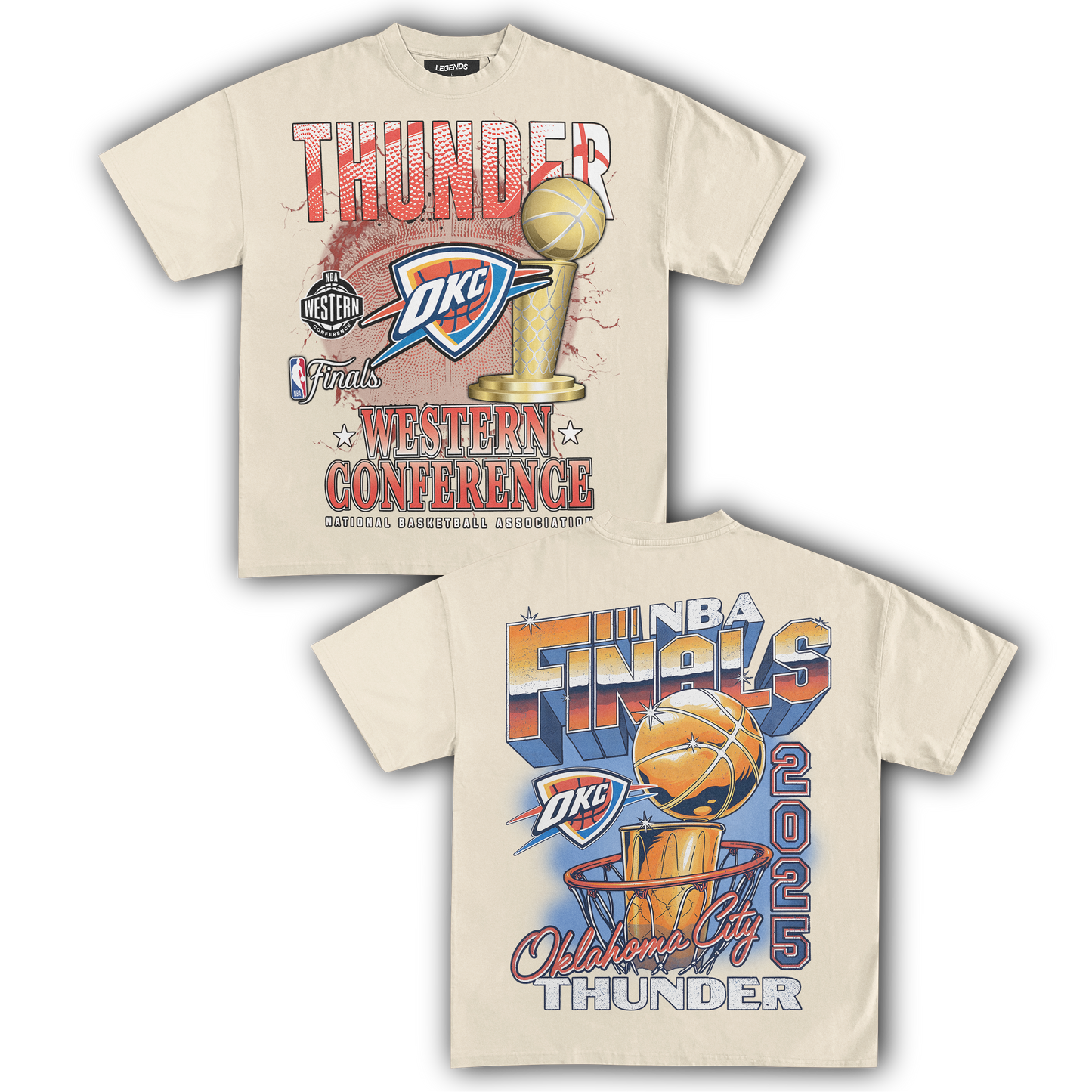 OHKLAHOMA CITY THUNDER I (DOUBLE SIDED)