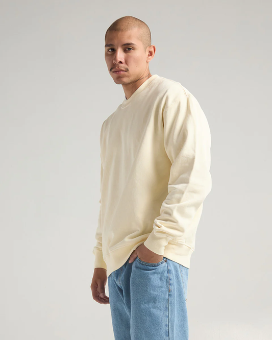 HEAVYWEIGHT GARMENT DYE CREWNECK SWEATER (Vintage Bone)