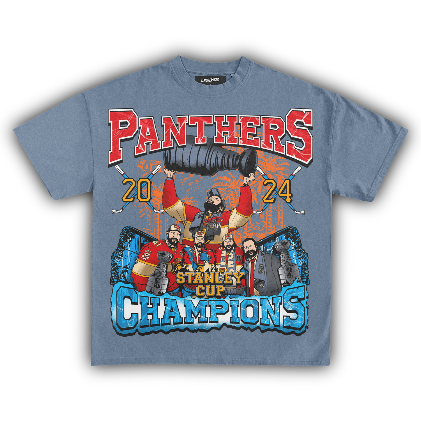 FLORIDA PANTHERS 2024 STANLEY CUP CHAMPIONS TEE