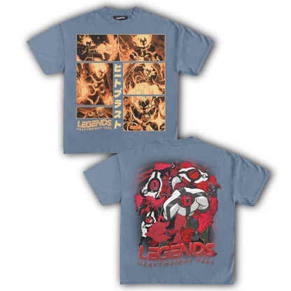 HEATBLAST & FOURARMS TEE (DOUBLE SIDED)
