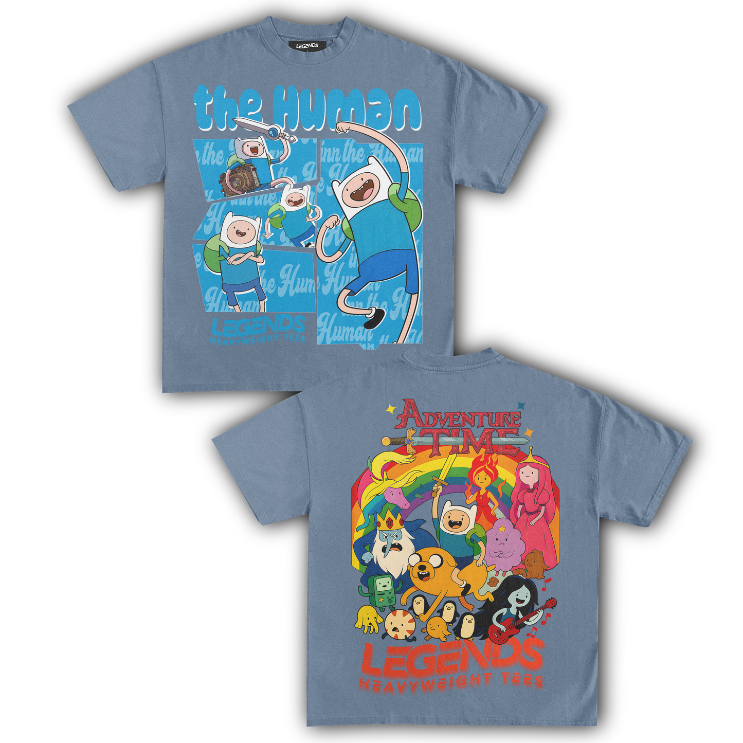 ADVENTURE TIME - FINN THE HUMAN TEE II (DOUBLE SIDED)