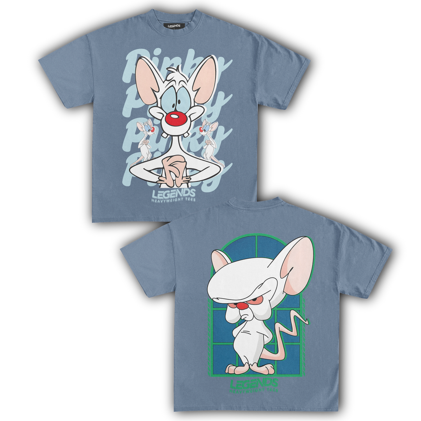 PINKY & THE BRAIN TEE II (DOUBE SIDED)
