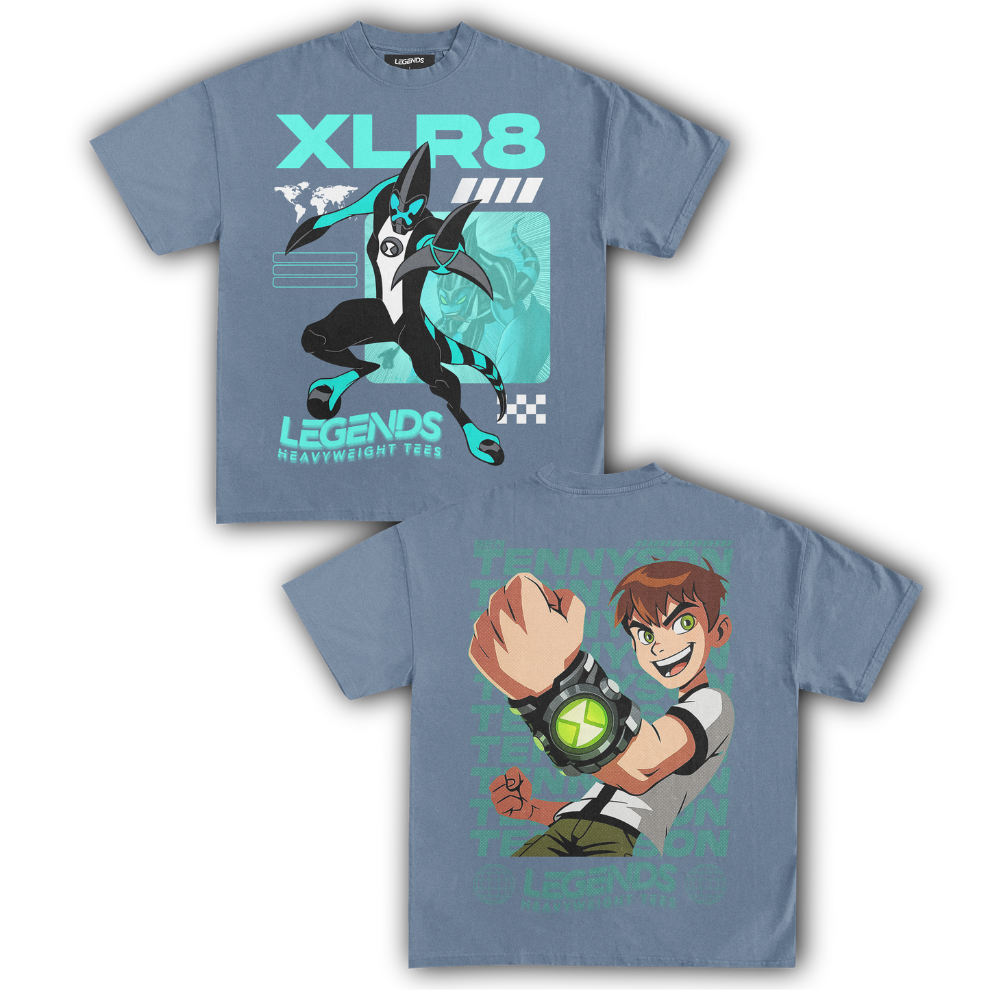 XLR8 & BEN TENNYSON TEE (DOUBLE SIDED)