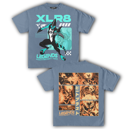 XRL 8 & HEATBLAST TEE (DOUBLE SIDED)