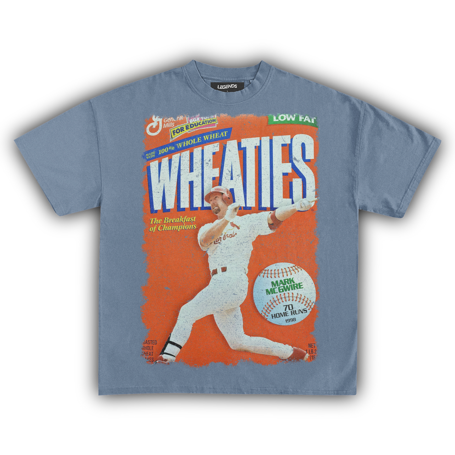 WHEATIES MARK MCGWIRE 1998 VINTAGE TEE