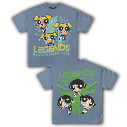 BUBBLES & BUTTERCUP TEE (DOUBLE SIDED)