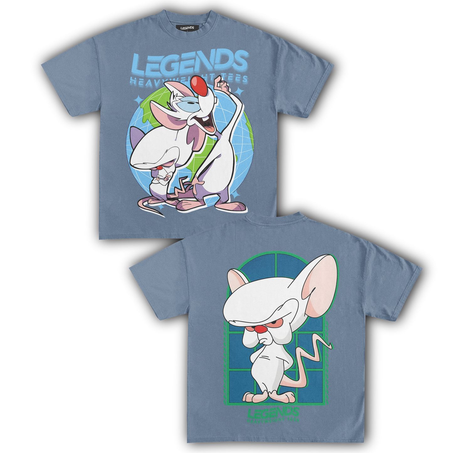 PINKY & THE BRAIN TEE IV (DOUBLE SIDED)