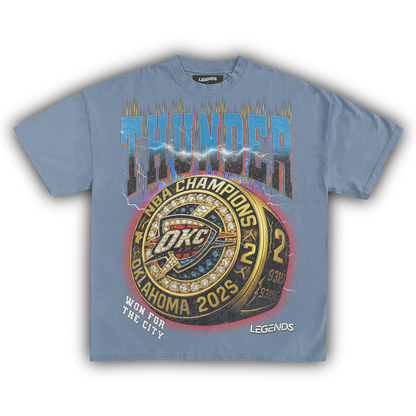 OKLAHOMA CITY THUNDER - CHAMPION RING TEE