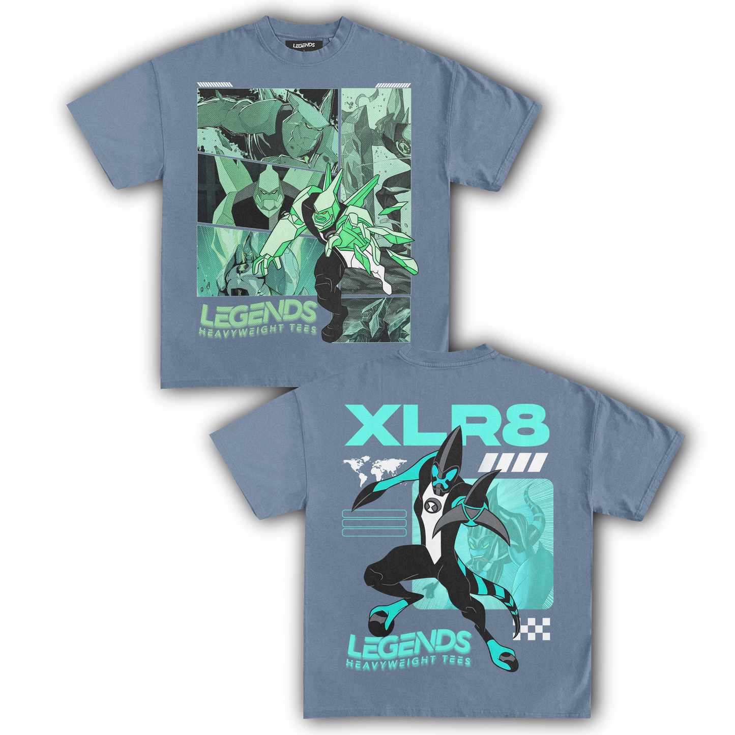 DIAMONDHEAD & XLR8 TEE (DOUBLE SIDED)