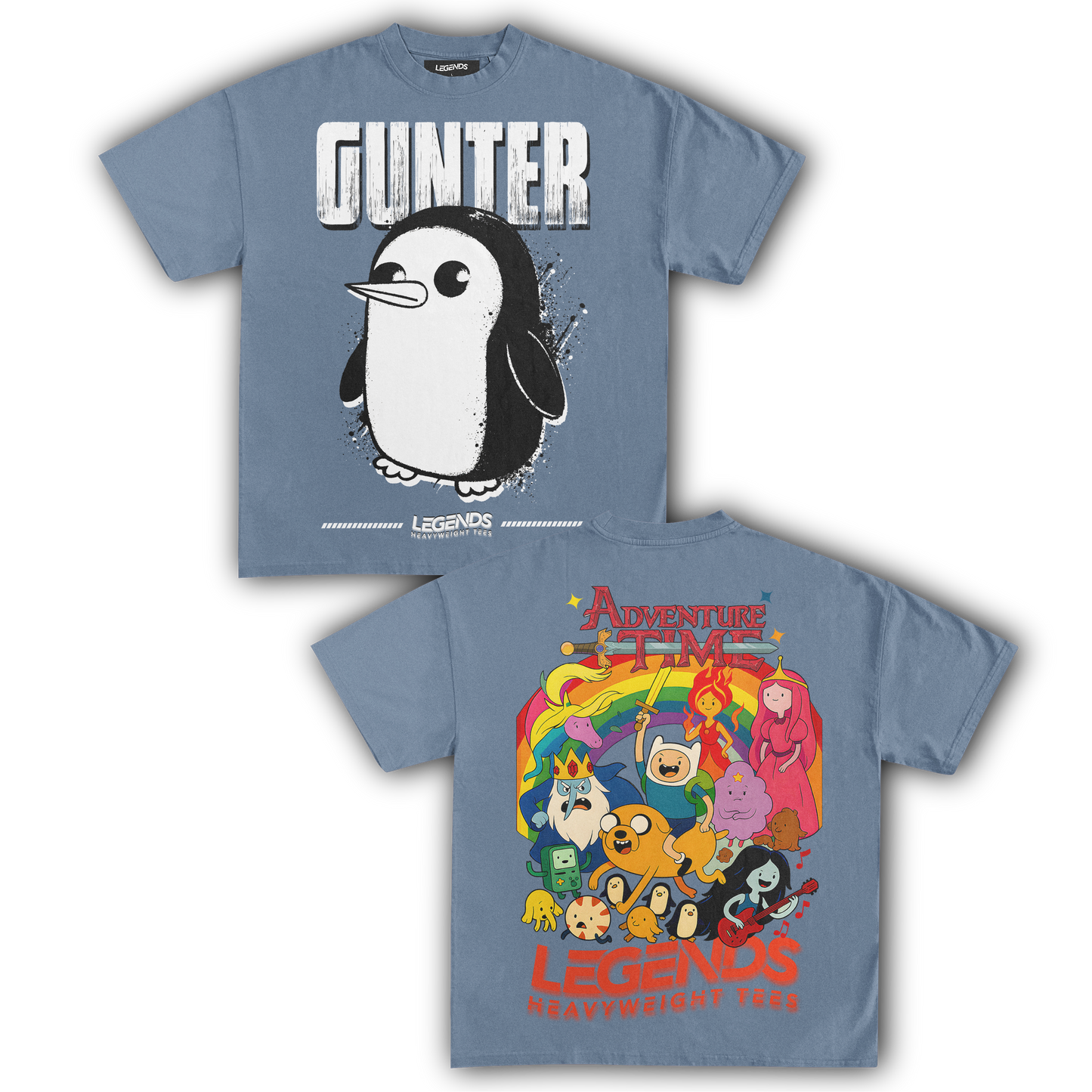 ADVENTURE TIME - GUNTER TEE IV (DOUBLE SIDED)