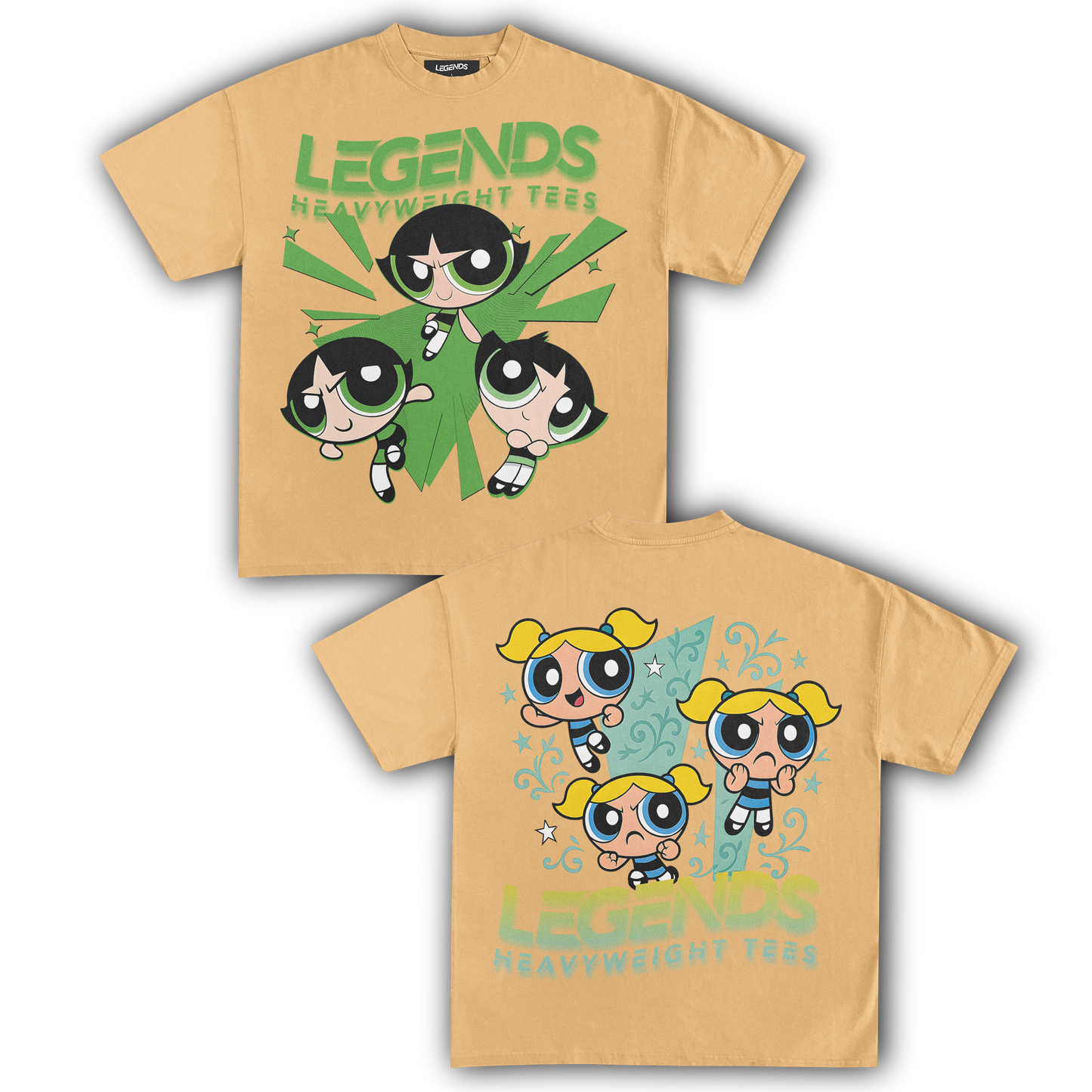 BUTTERCUP & BUBBLES TEE (DOUBLE SIDED)