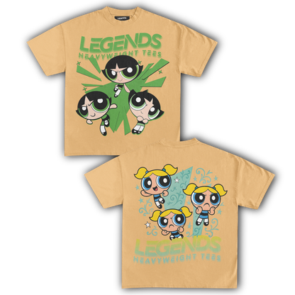 BUTTERCUP & BUBBLES TEE (DOUBLE SIDED)