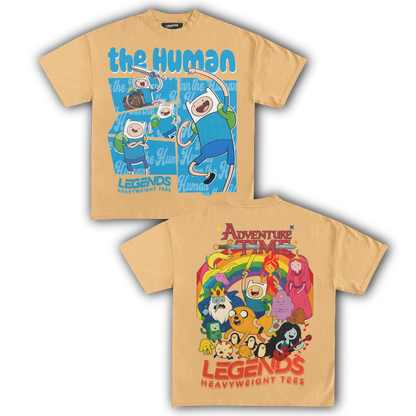 ADVENTURE TIME - FINN THE HUMAN TEE II (DOUBLE SIDED)