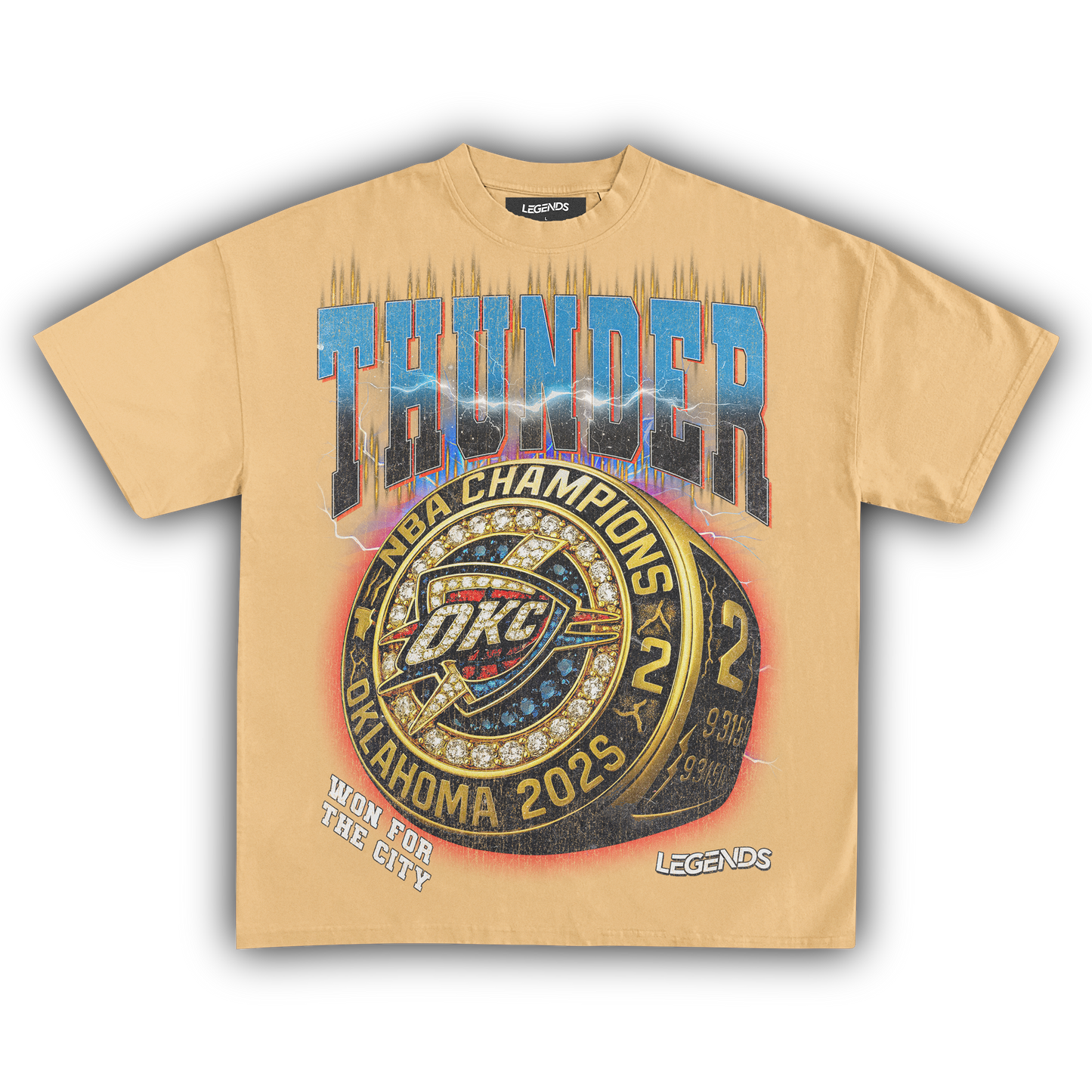 OKLAHOMA CITY THUNDER - CHAMPION RING TEE