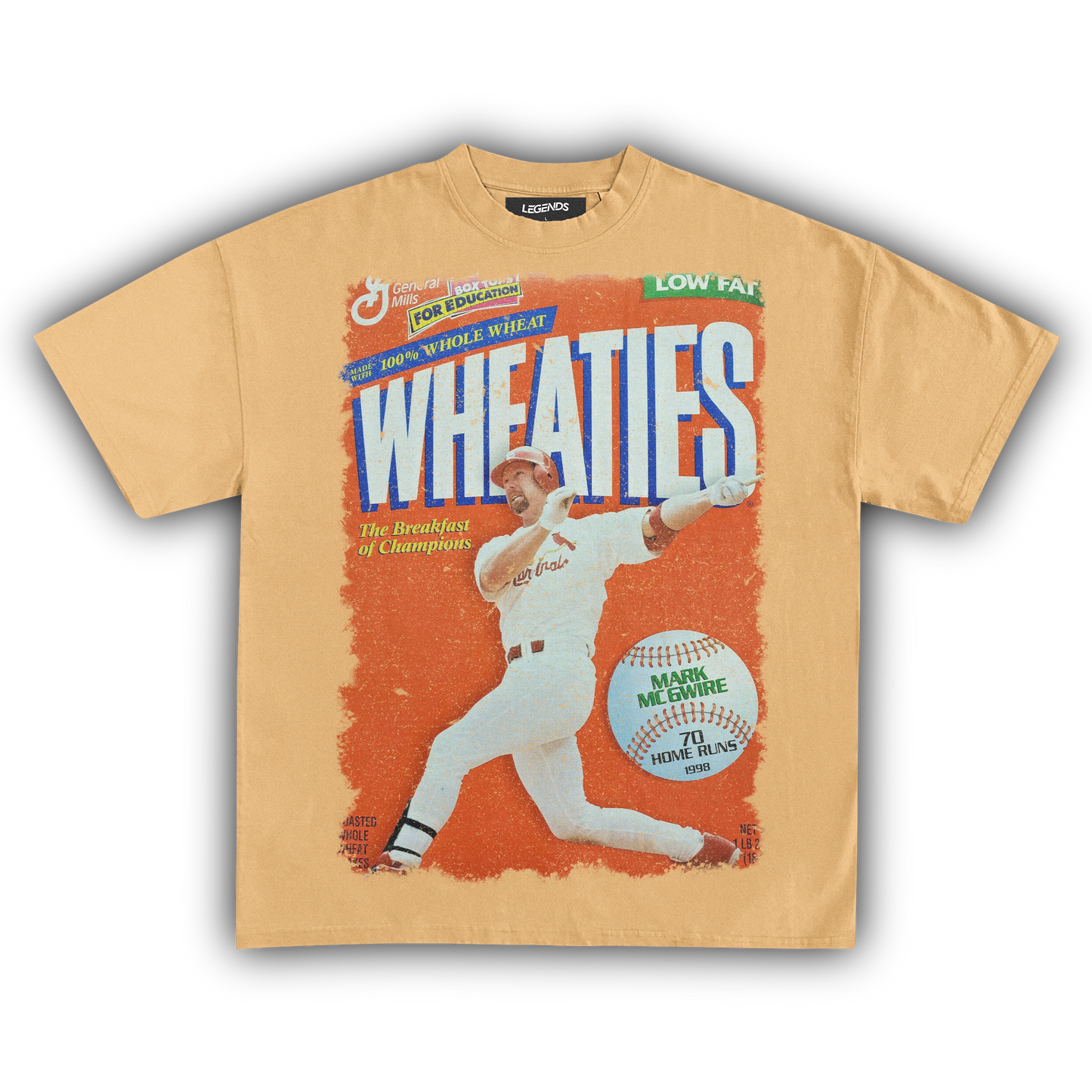 WHEATIES MARK MCGWIRE 1998 VINTAGE TEE