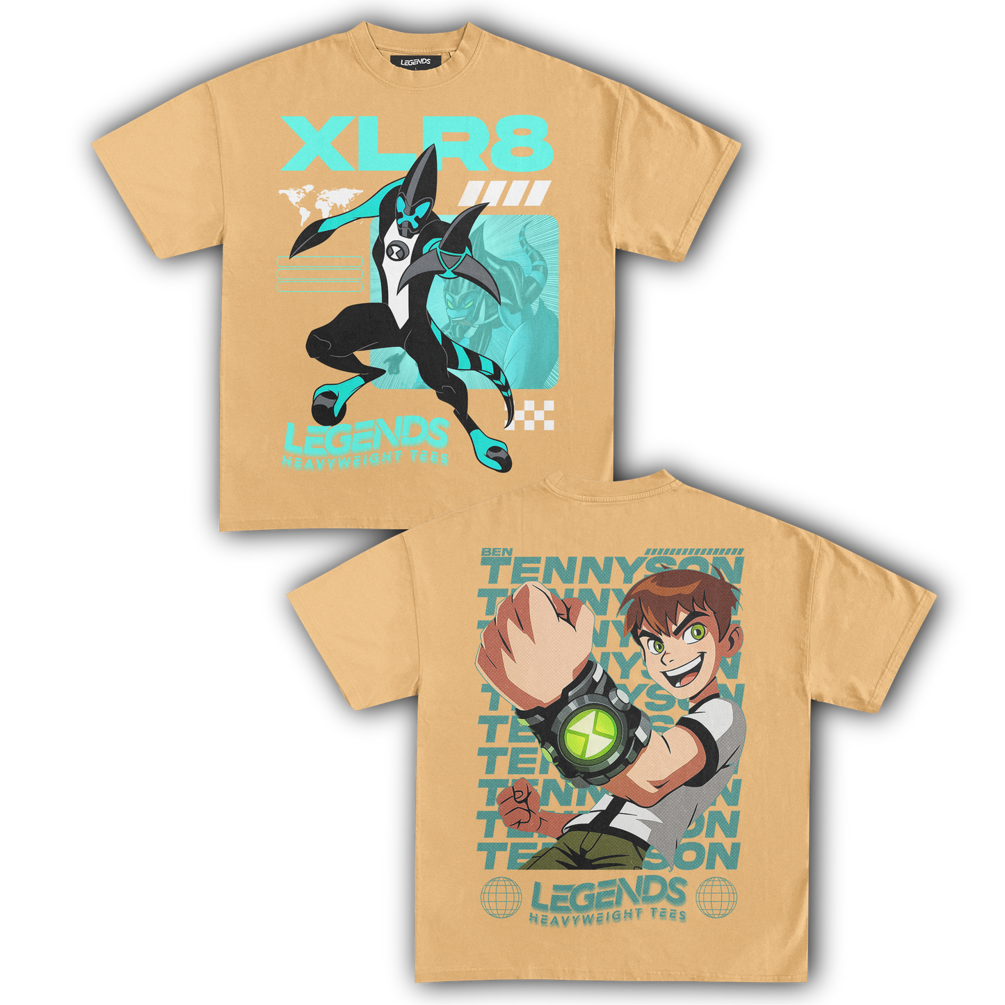 XLR8 & BEN TENNYSON TEE (DOUBLE SIDED)