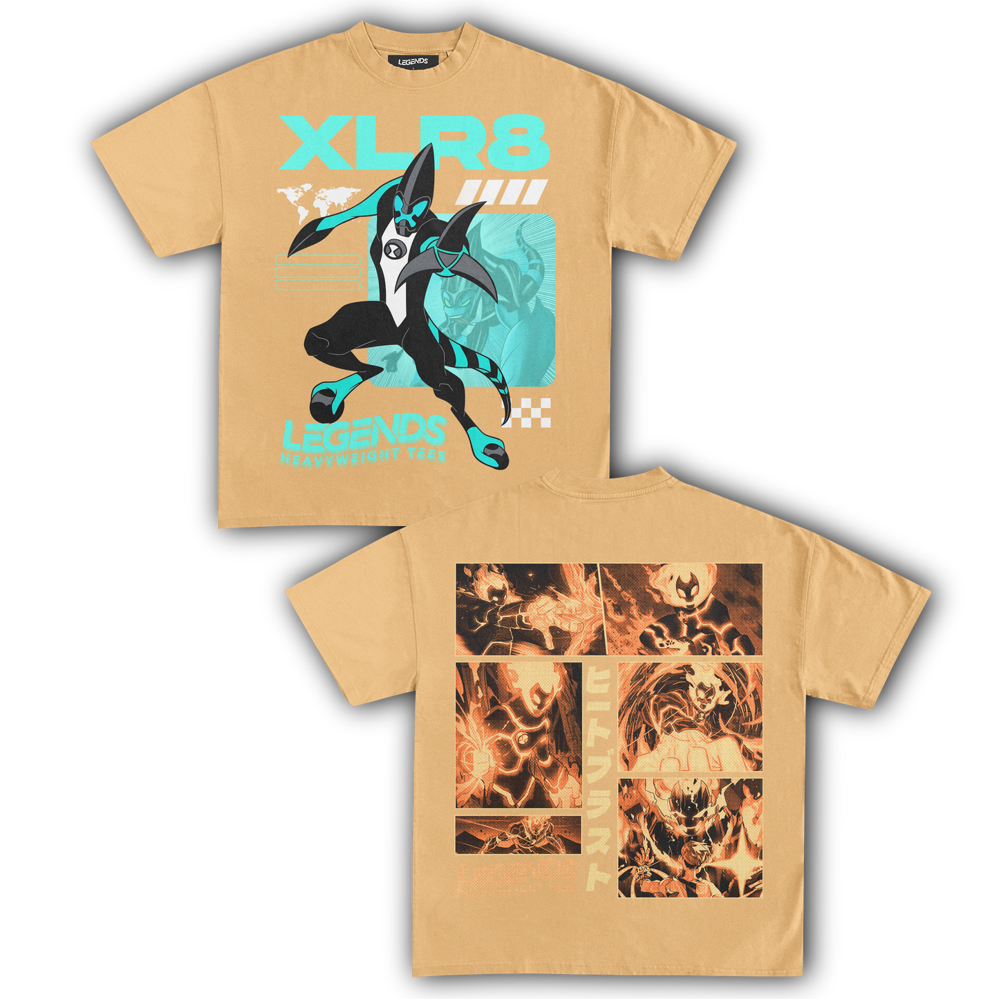 XRL 8 & HEATBLAST TEE (DOUBLE SIDED)