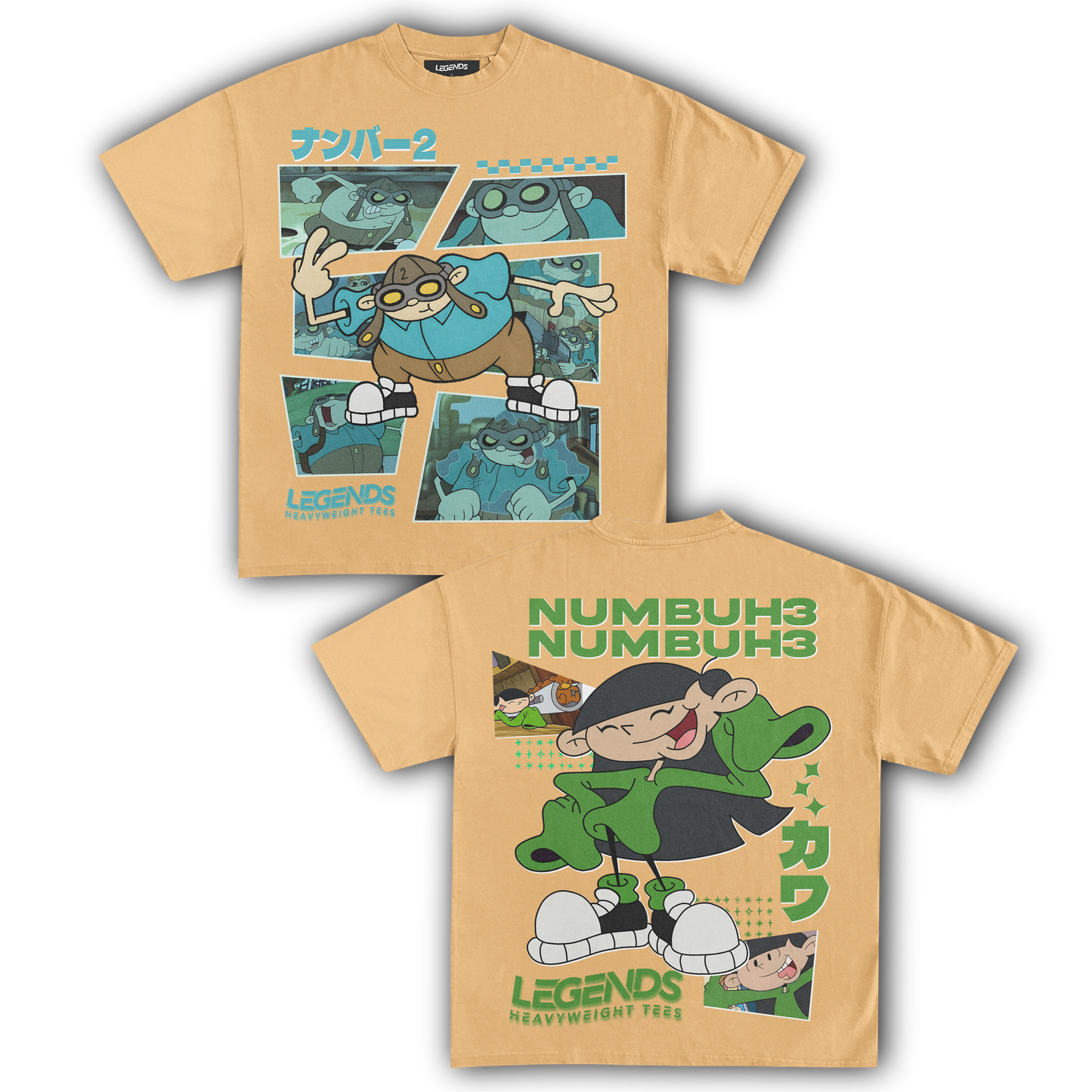 KIDS NEXT DOOR - NUMBER 2 & 3 TEE (DOUBLE SIDED)