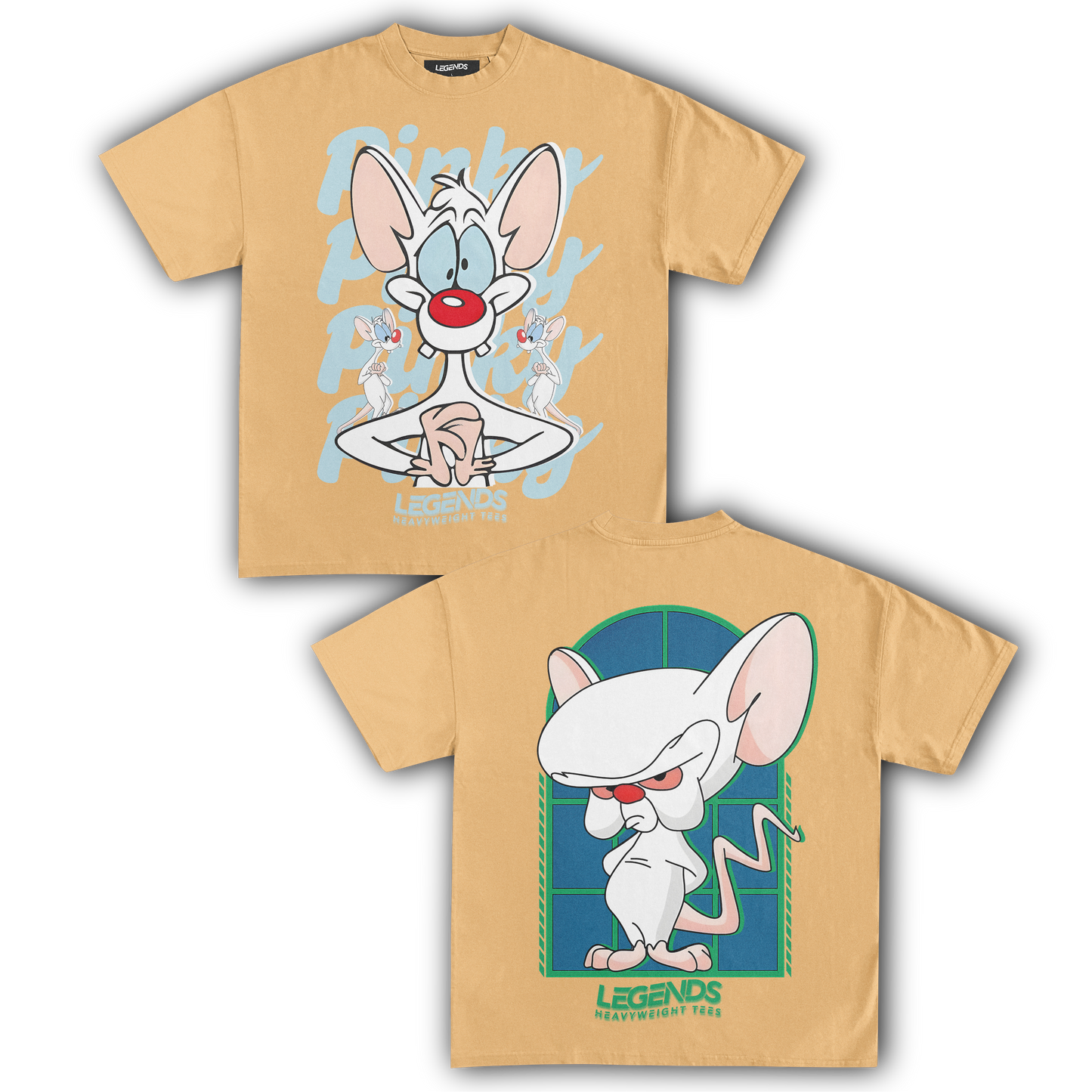 PINKY & THE BRAIN TEE II (DOUBE SIDED)