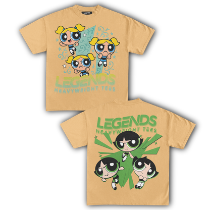BUBBLES & BUTTERCUP TEE (DOUBLE SIDED)