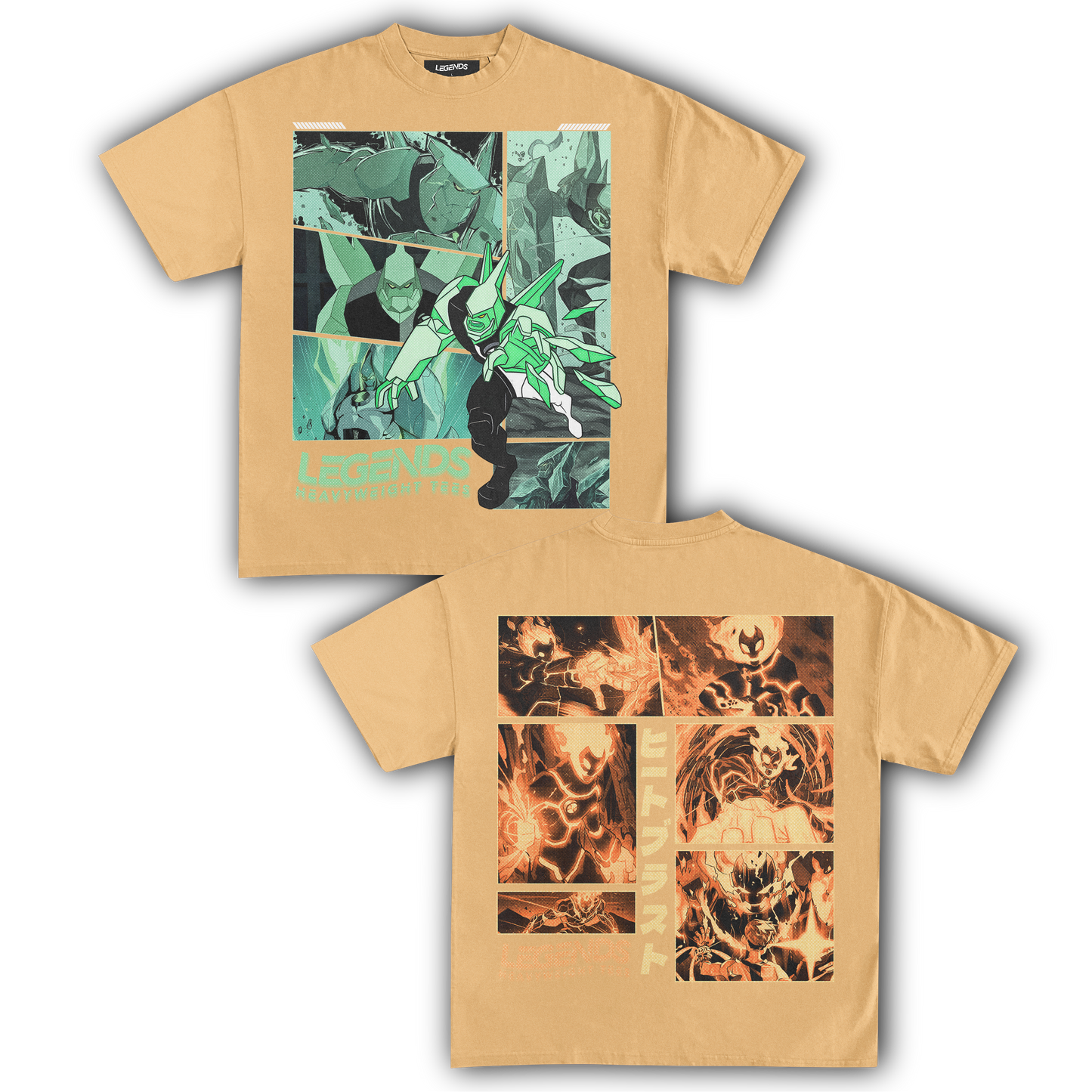 DIAMONDHEAD & HEATBLAST TEE (DOUBLE SIDED)