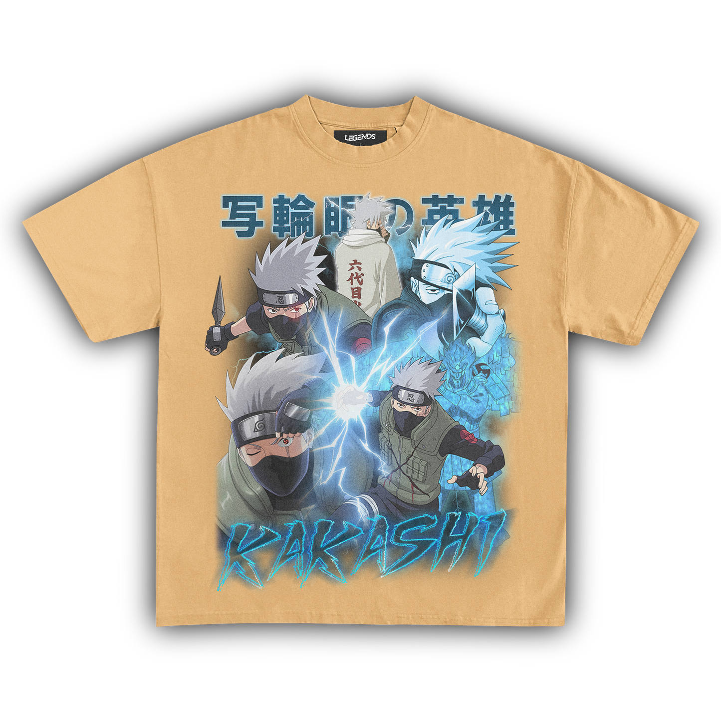 NARUTO SHIPPUDEN KAKASHI VINTAGE TEE