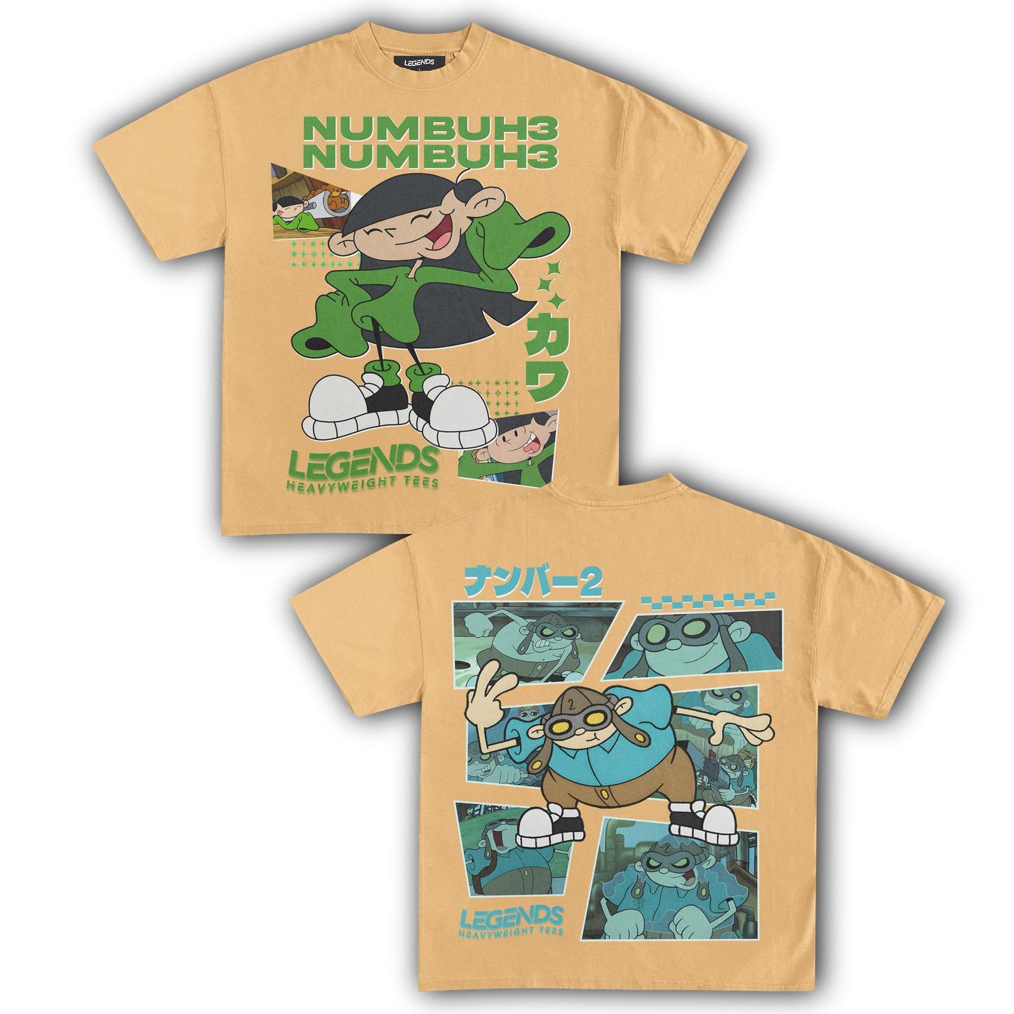 KIDS NEXT DOOR - NUMBER 3 & 2 TEE (DOUBLE SIDED)
