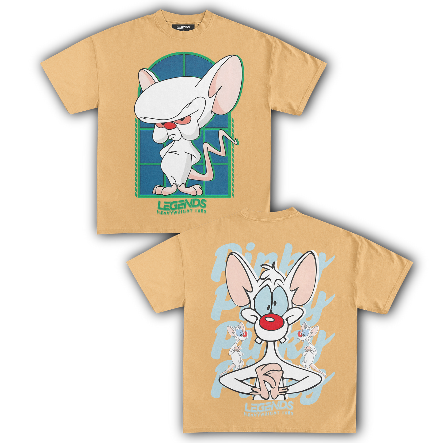 THE BRAIN & PINKY TEE (DOUBLE SIDED)