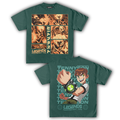 HEATBLAST & BEN TENNYSON TEE (DOUBLE SIDED)