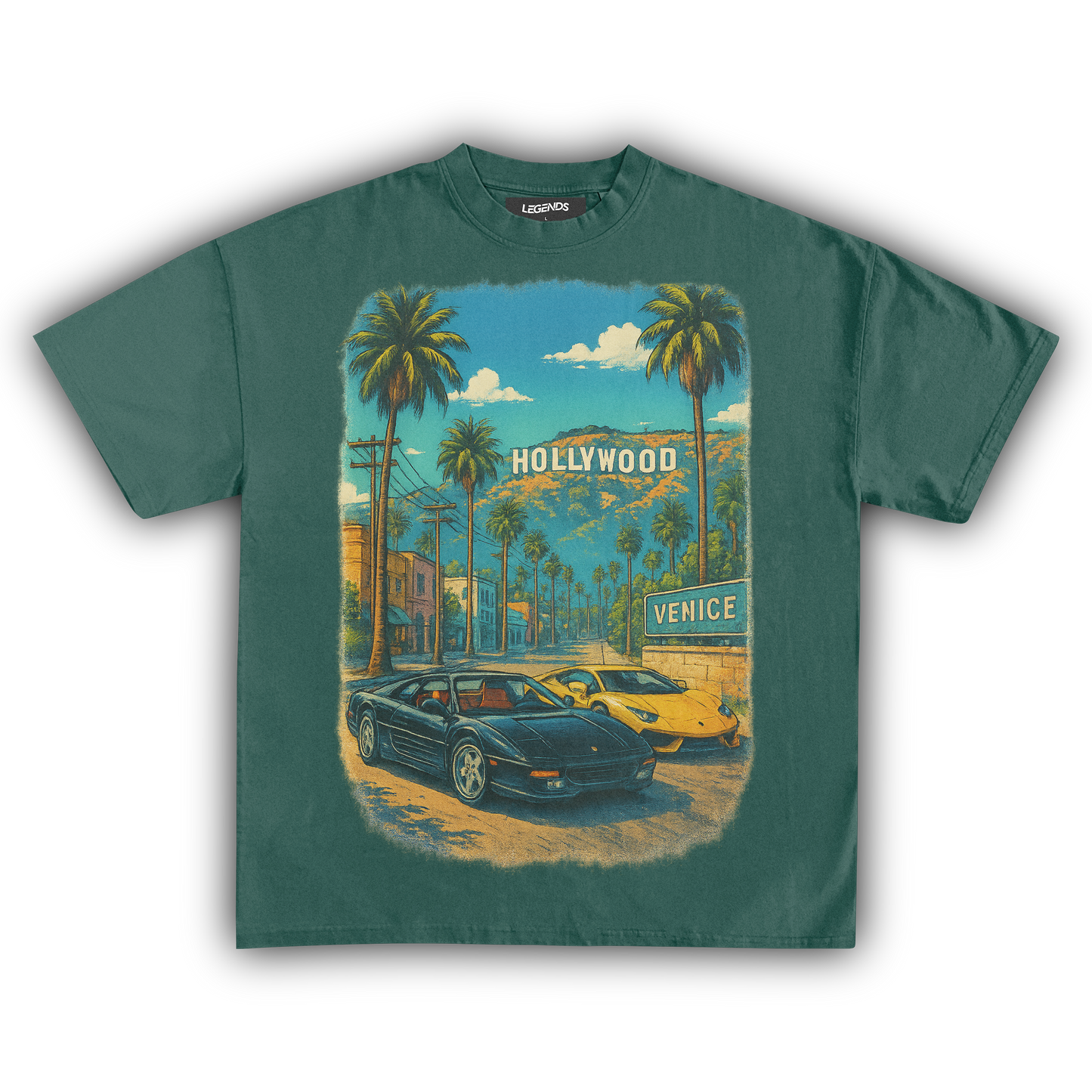 HOLLYWOOD Y VENICE TEE
