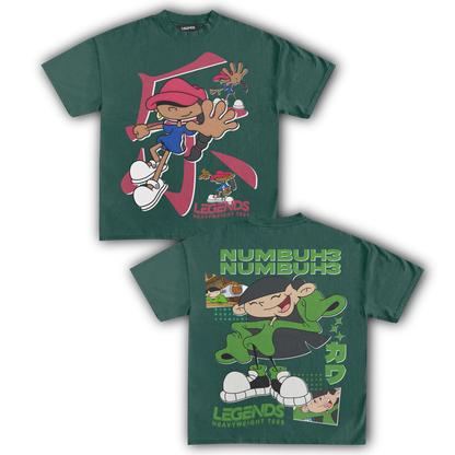 KIDS NEXT DOOR - NUMBER 5 & 3 TEE (DOUBLE SIDED)