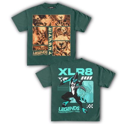 HEATBLAST & XLR8 TEE (DOUBLE SIDED)