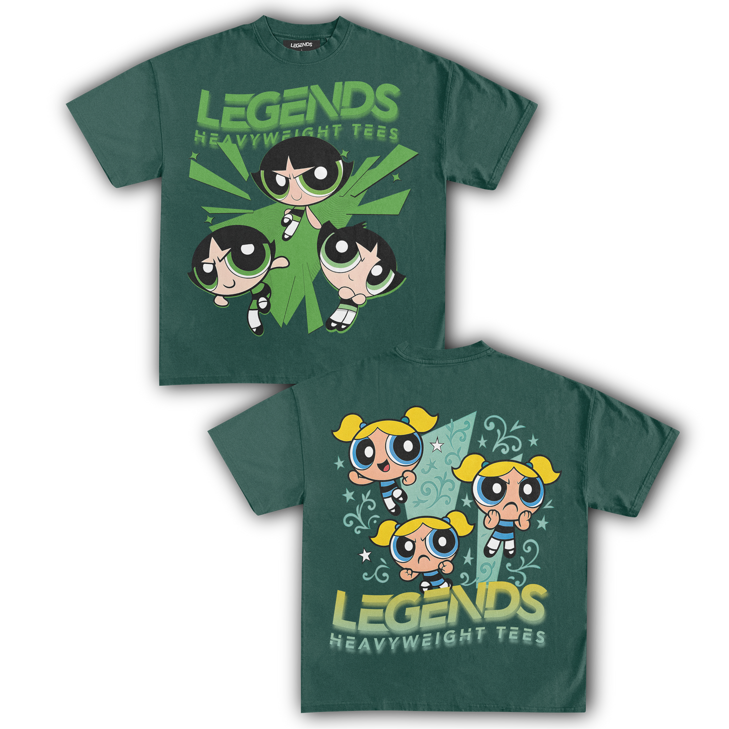 BUTTERCUP & BUBBLES TEE (DOUBLE SIDED)