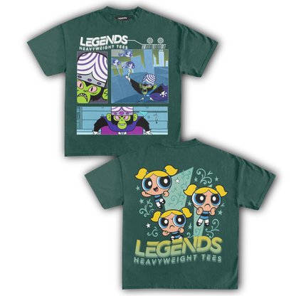 MOJO JOJO & BUBBLES TEE (DOUBLE SIDED)