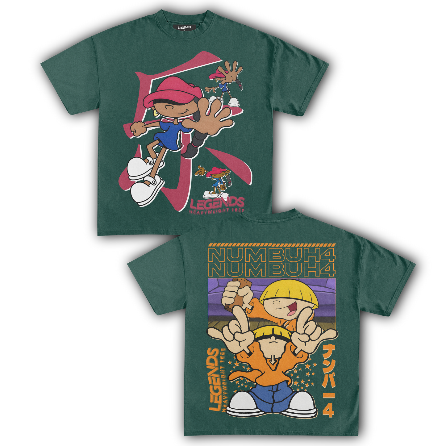 KIDS NEXT DOOR - NUMBER 5 & 4 TEE (DOUBLE SIDED)