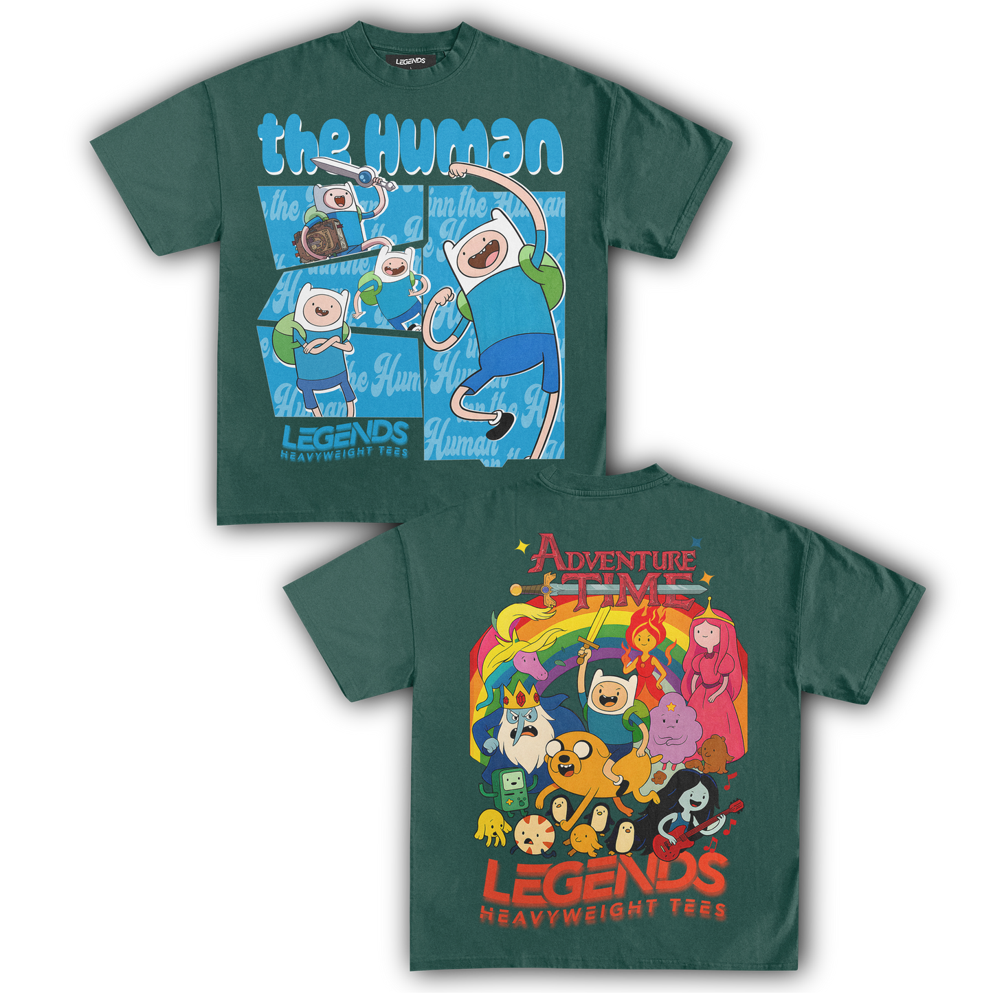 ADVENTURE TIME - FINN THE HUMAN TEE II (DOUBLE SIDED)