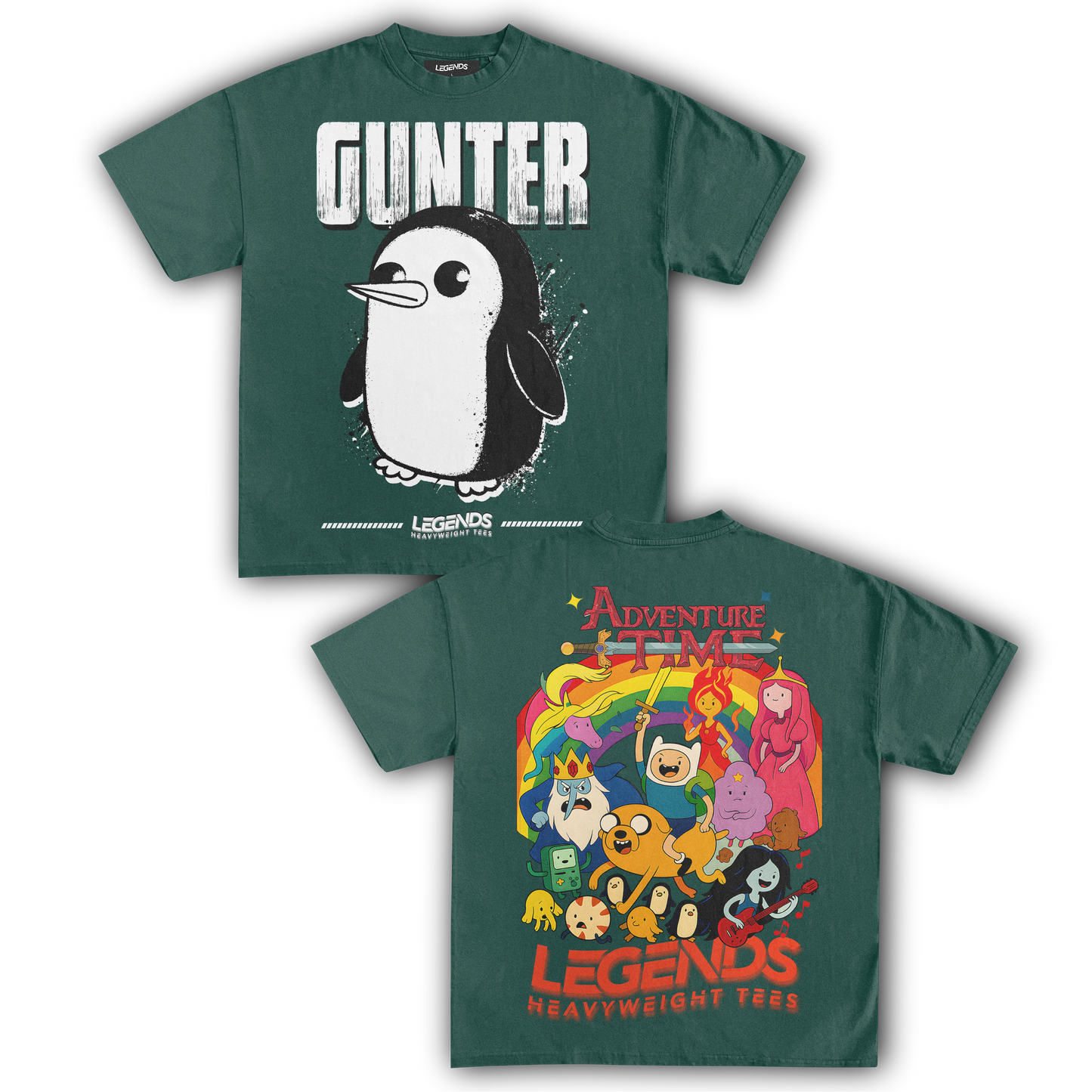 ADVENTURE TIME - GUNTER TEE IV (DOUBLE SIDED)