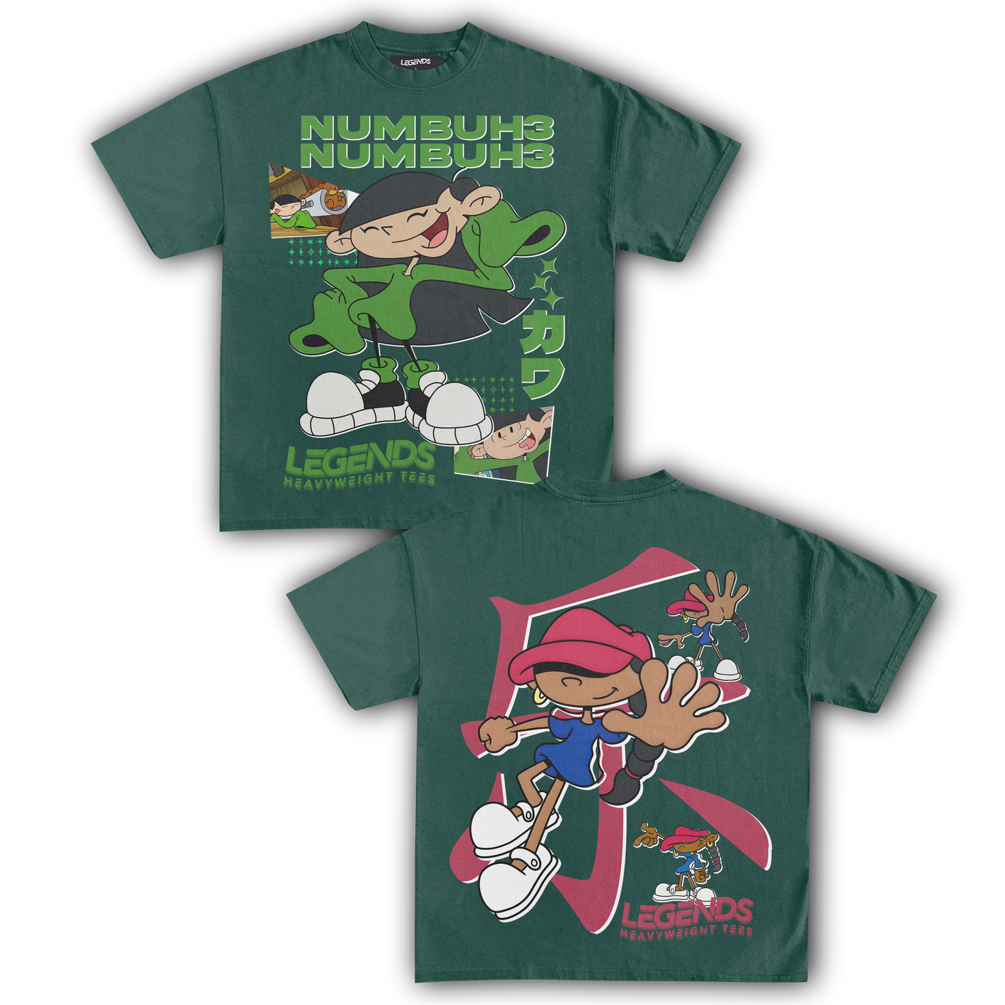 KIDS NEXT DOOR - NUMBER 3 & 5 TEE (DOUBLE SIDED)