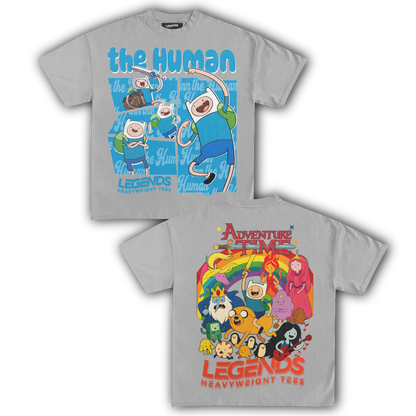 ADVENTURE TIME - FINN THE HUMAN TEE II (DOUBLE SIDED)