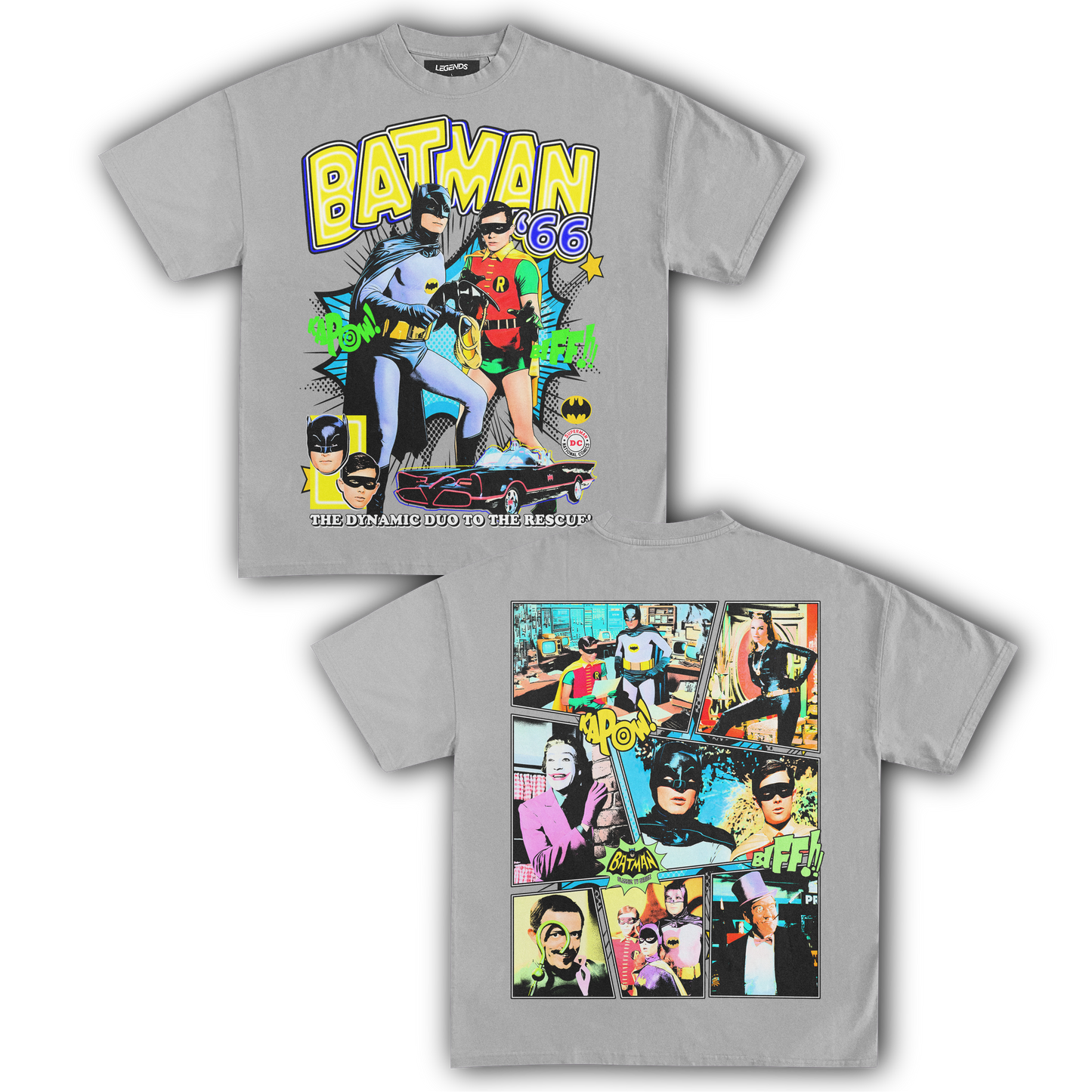 BATMAN & ROBIN 1966 VINTAGE TEE (Double Sided)