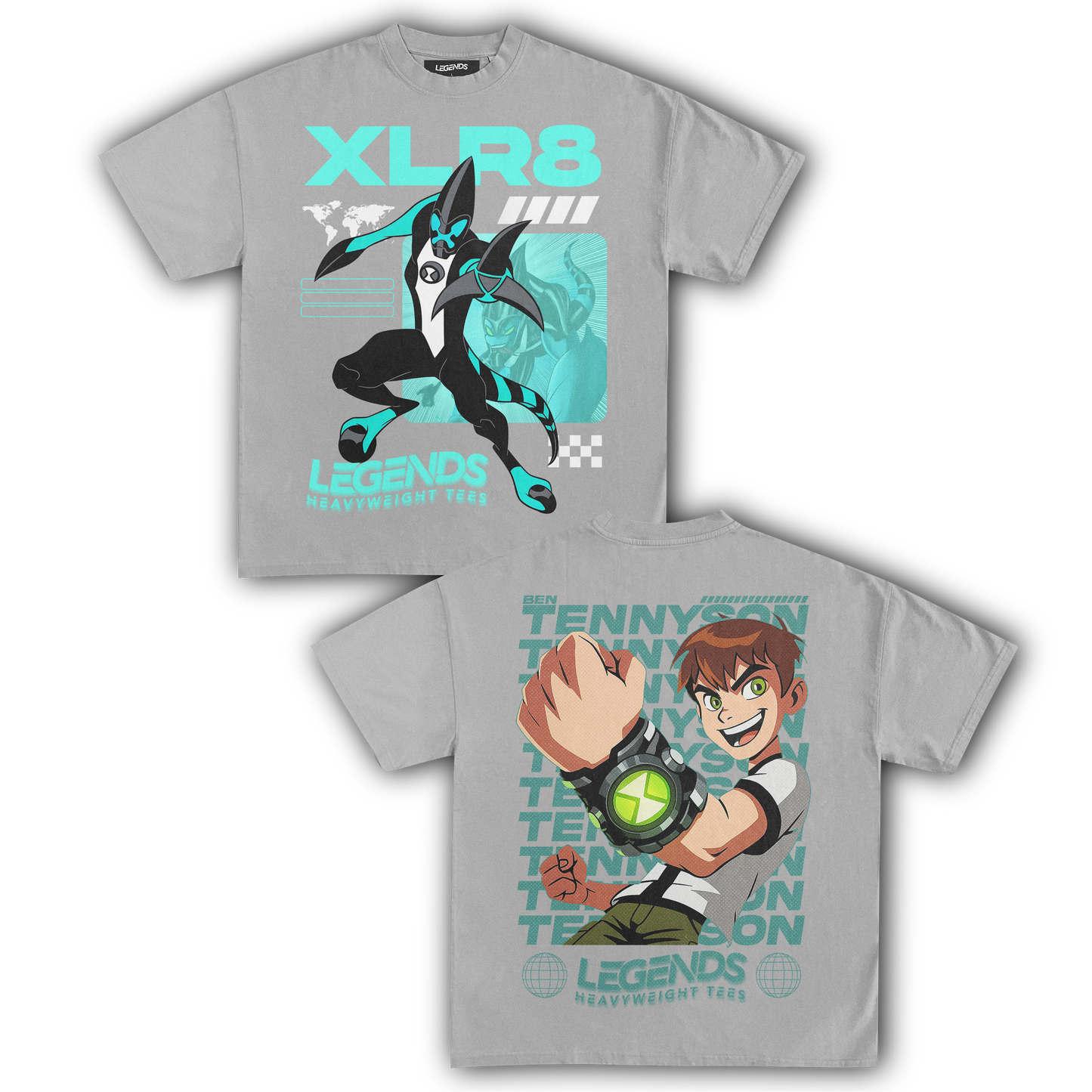 XLR8 & BEN TENNYSON TEE (DOUBLE SIDED)