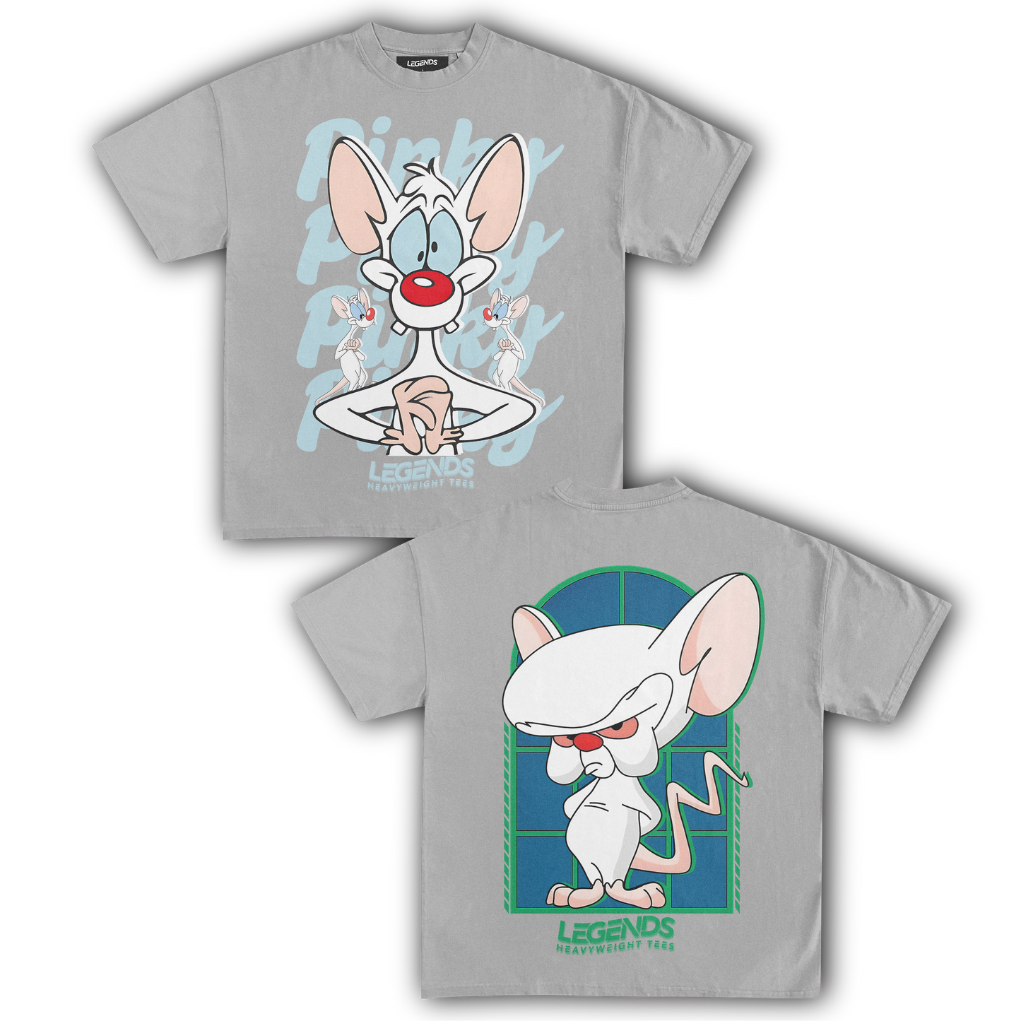 PINKY & THE BRAIN TEE II (DOUBE SIDED)