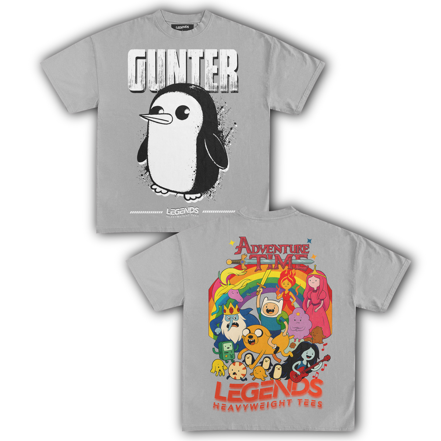 ADVENTURE TIME - GUNTER TEE IV (DOUBLE SIDED)