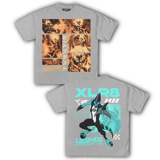 HEATBLAST & XLR8 TEE (DOUBLE SIDED)