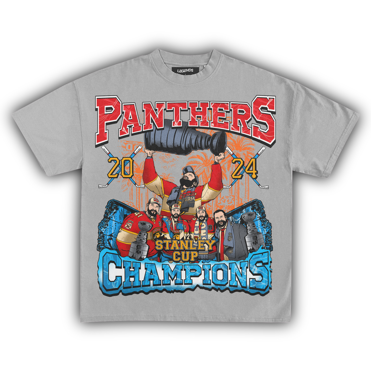 FLORIDA PANTHERS 2024 STANLEY CUP CHAMPIONS TEE