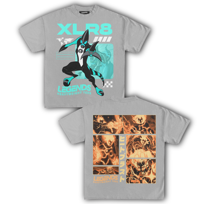 XRL 8 & HEATBLAST TEE (DOUBLE SIDED)