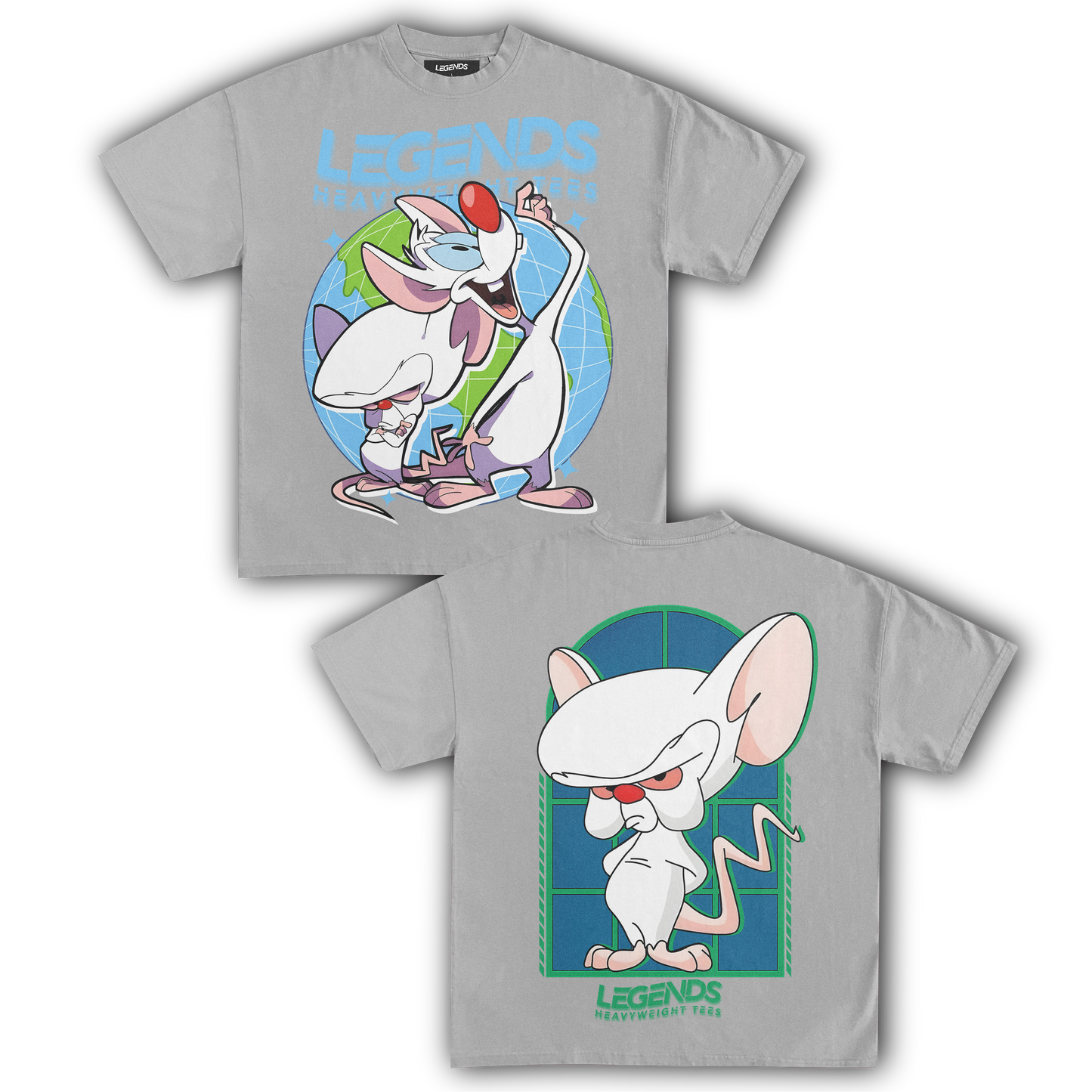 PINKY & THE BRAIN TEE IV (DOUBLE SIDED)