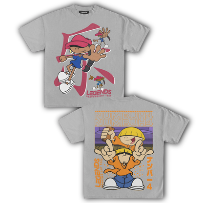 KIDS NEXT DOOR - NUMBER 5 & 4 TEE (DOUBLE SIDED)