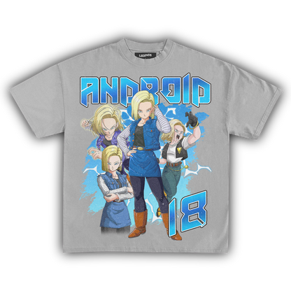 DRAGON BALL Z: ANDROID 18 VINTAGE TEE