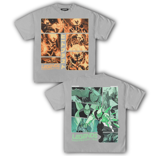 HEATBLAST & DIAMONDHEAD TEE (DOUBLE SIDED)